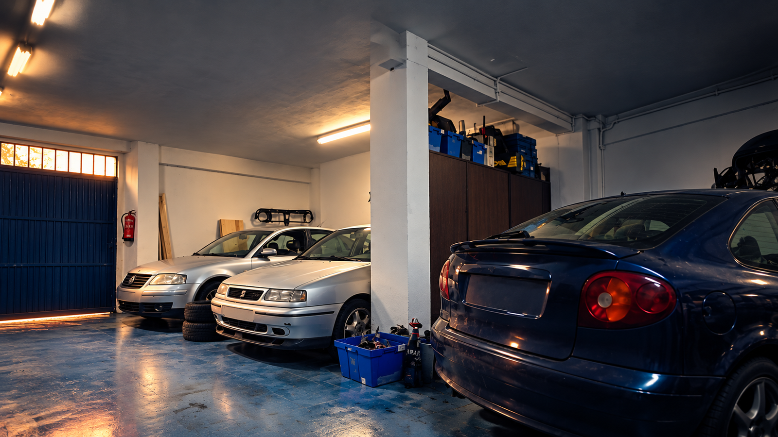Varios coches de ADR Works juntos en el garaje