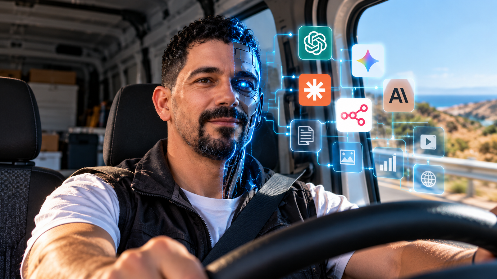 De conductor a agente de inteligencia artificial: automatización de negocios con IA